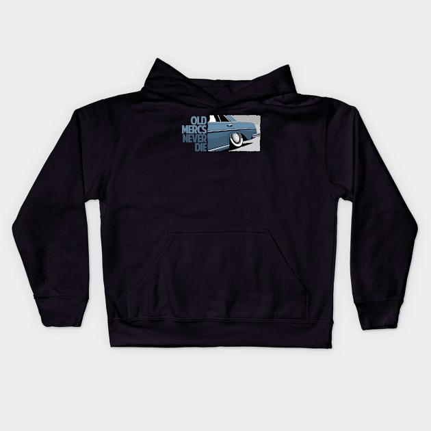 mercedes benz 280 Kids Hoodie by small alley co